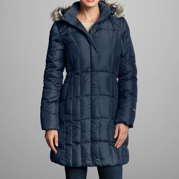 Eddie Bauer Jackets & Coats Eddie Bauer Lodge Navy Down Parka Coat